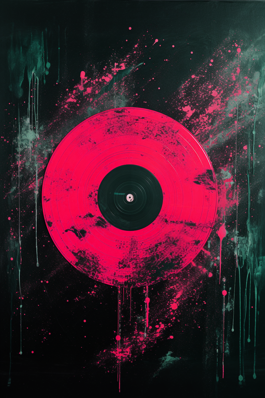 Stylish gift idea: triptych vinyl record wall art for music lovers and DJs